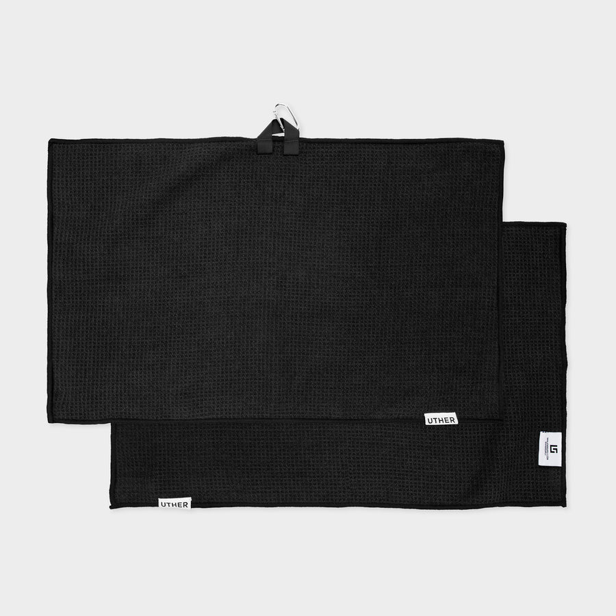 Black Basics Cart Golf Towel