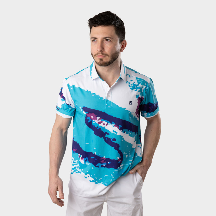 Uther - 90's Cup Performance Golf Polo Shirts For Men