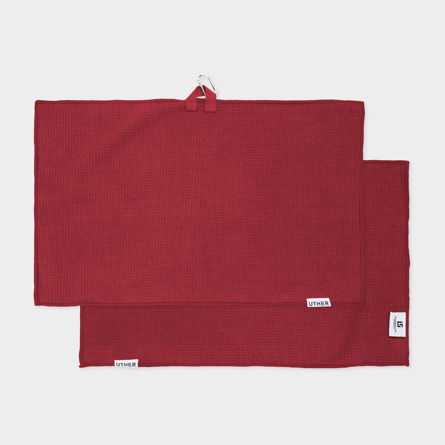 Red Basics Cart Golf Towel