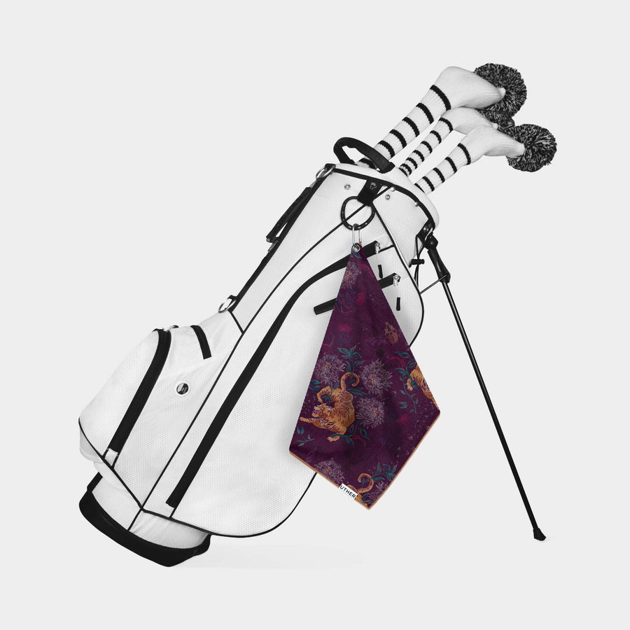 Tiger on the Prowl Cart Golf Towel